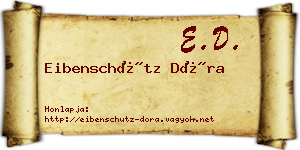Eibenschütz Dóra névjegykártya